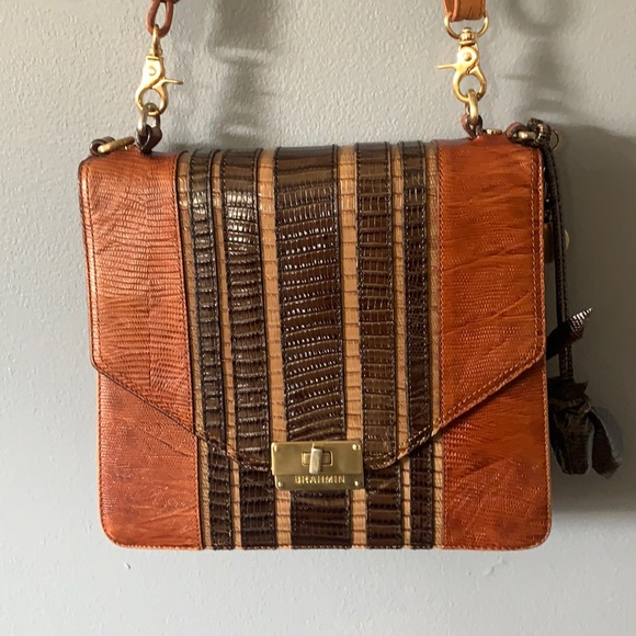 Brown Leather Crossbody Bag - Picture 1 of 8